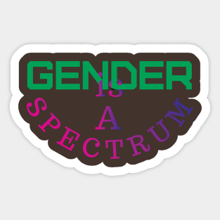 Gender is a spectrum Sticker